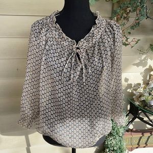 Criss Cross transparent women’s blouse size small